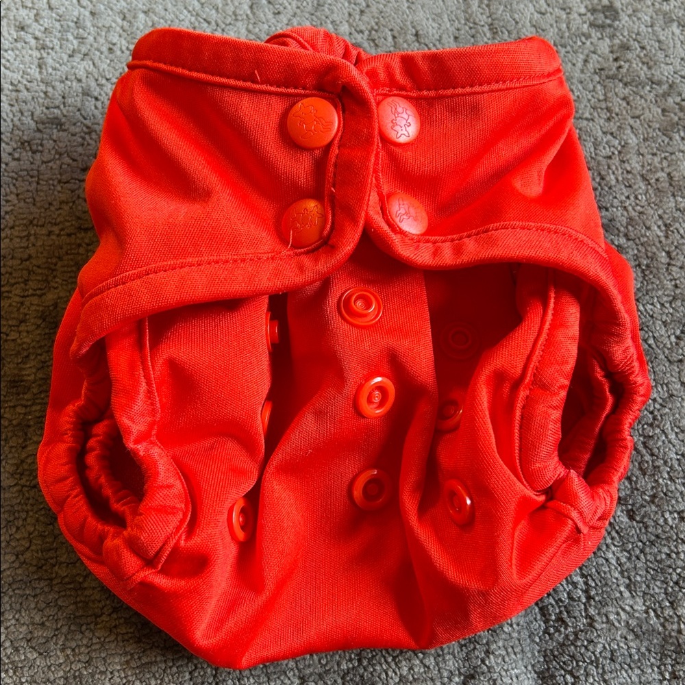 rump•a•rooz Red Cloth Diaper Newborn Cover
